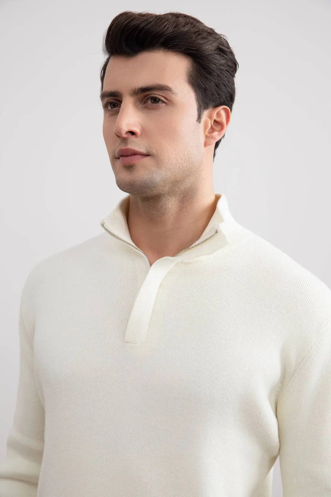 Panama Half-Zip Mock Neck Sweater - Tour&Tate