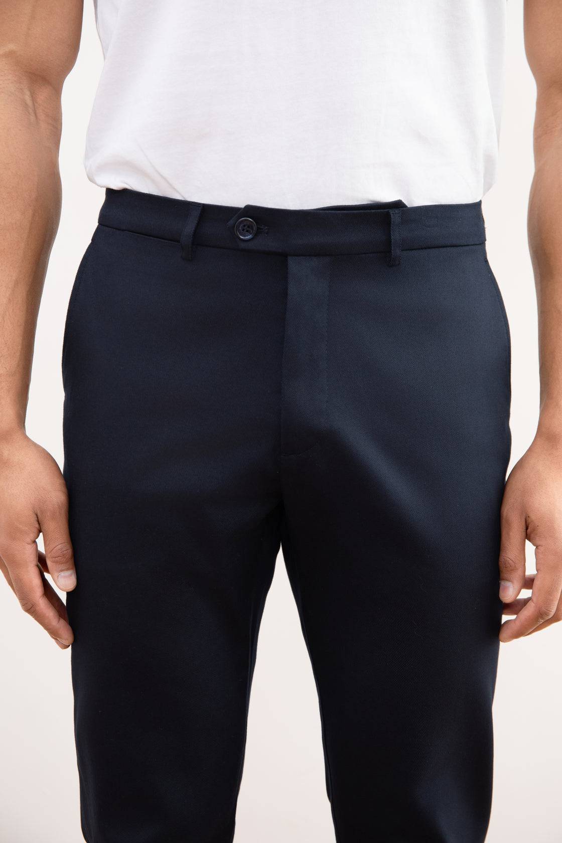Navy Stretch Straight-Fit Chino - Tour&Tate