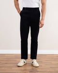Navy Straight-Fit Corduroy Pants - Tour&Tate
