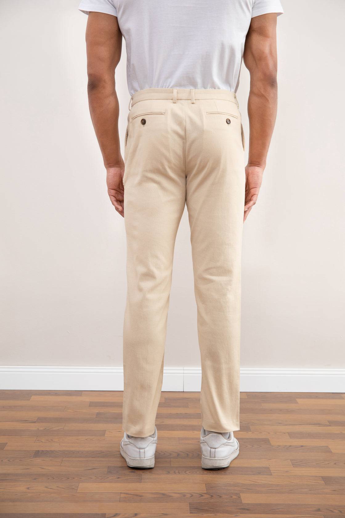 Beige Straight-Fit Winter Pants - Tour&Tate