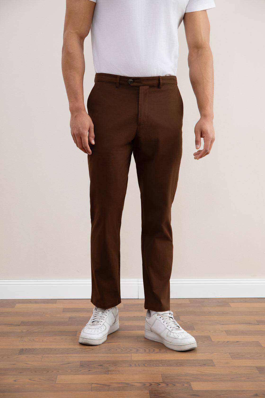 Brown Straight-Fit Chino - Tour&Tate