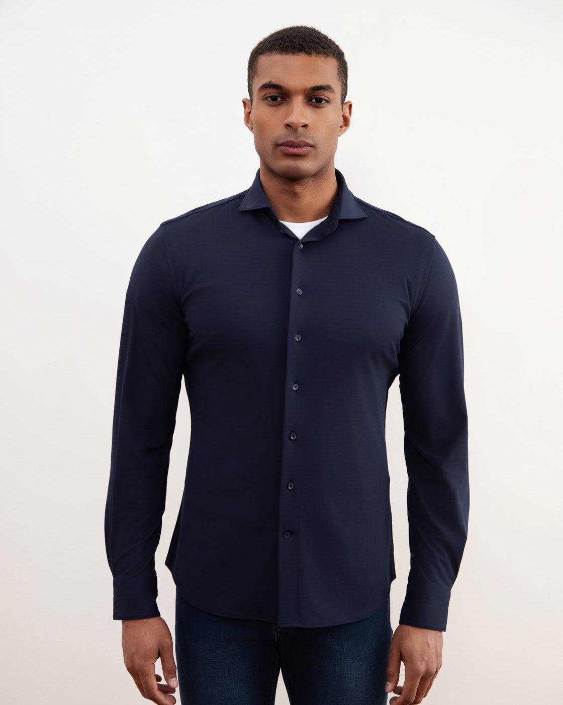 Navy Comfort Shirt - Tour&Tate