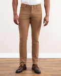 Light Taupe Stretch Five-pockets Jeans - Tour&Tate