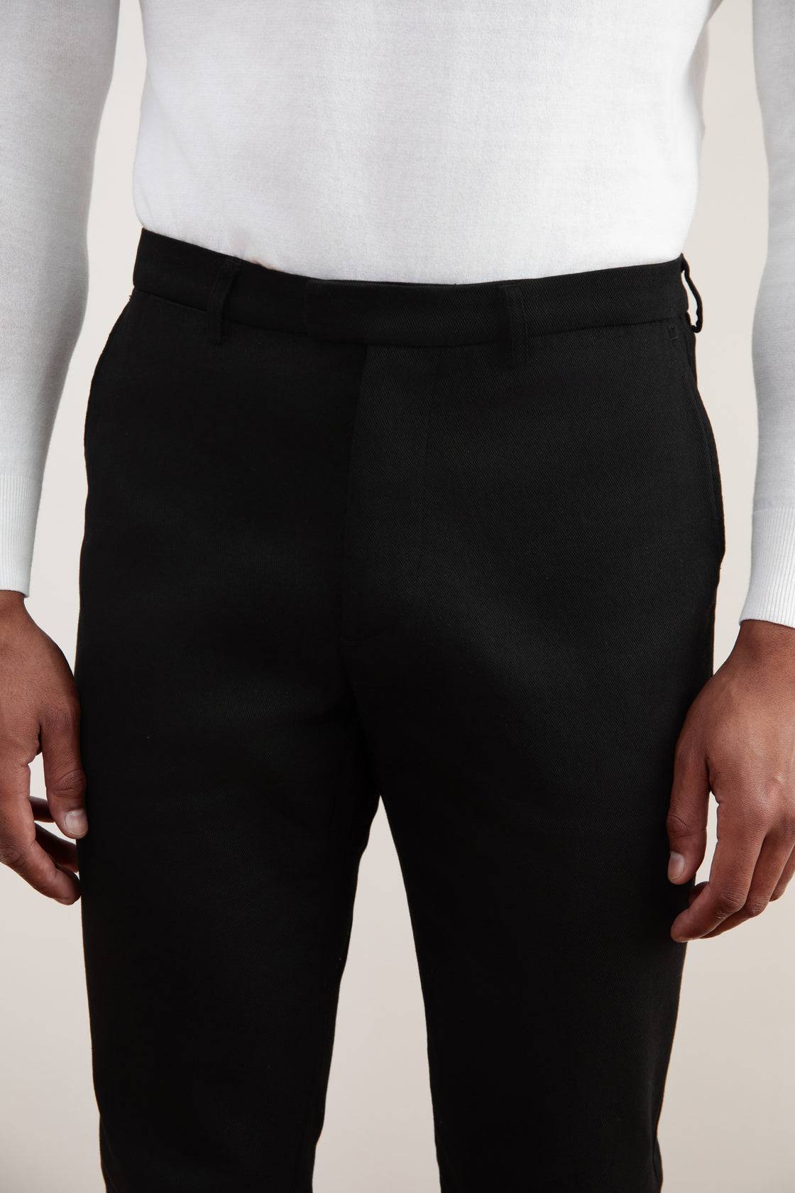 Black Straight-Fit Winter Pants - Tour&Tate