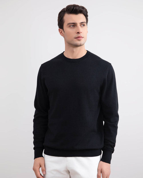 Black Crewneck Sweater - Tour&Tate