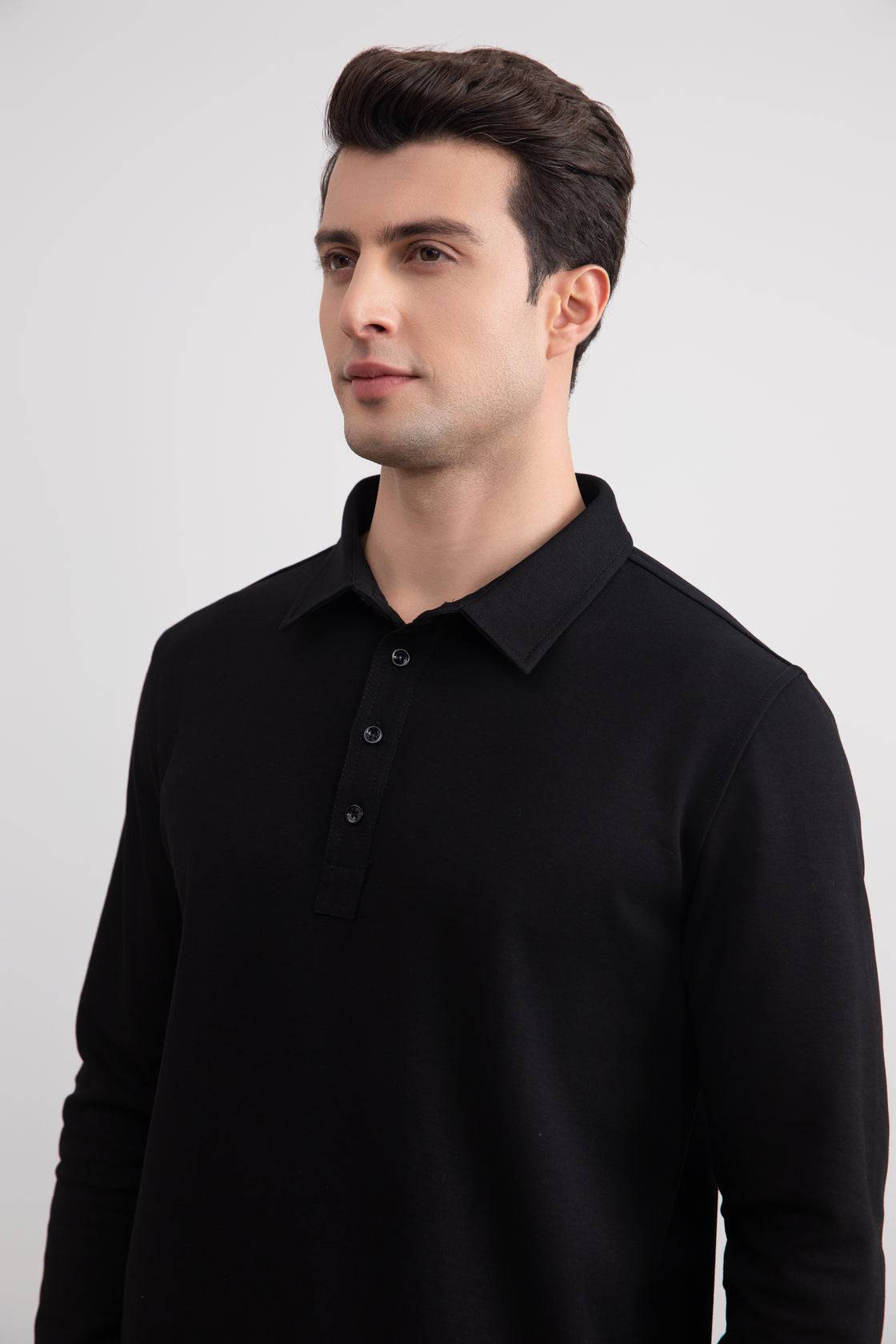 Black Jersey Polo Shirt - Tour&Tate
