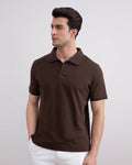 Brown Cruise Open Polo Shirt - Tour&Tate