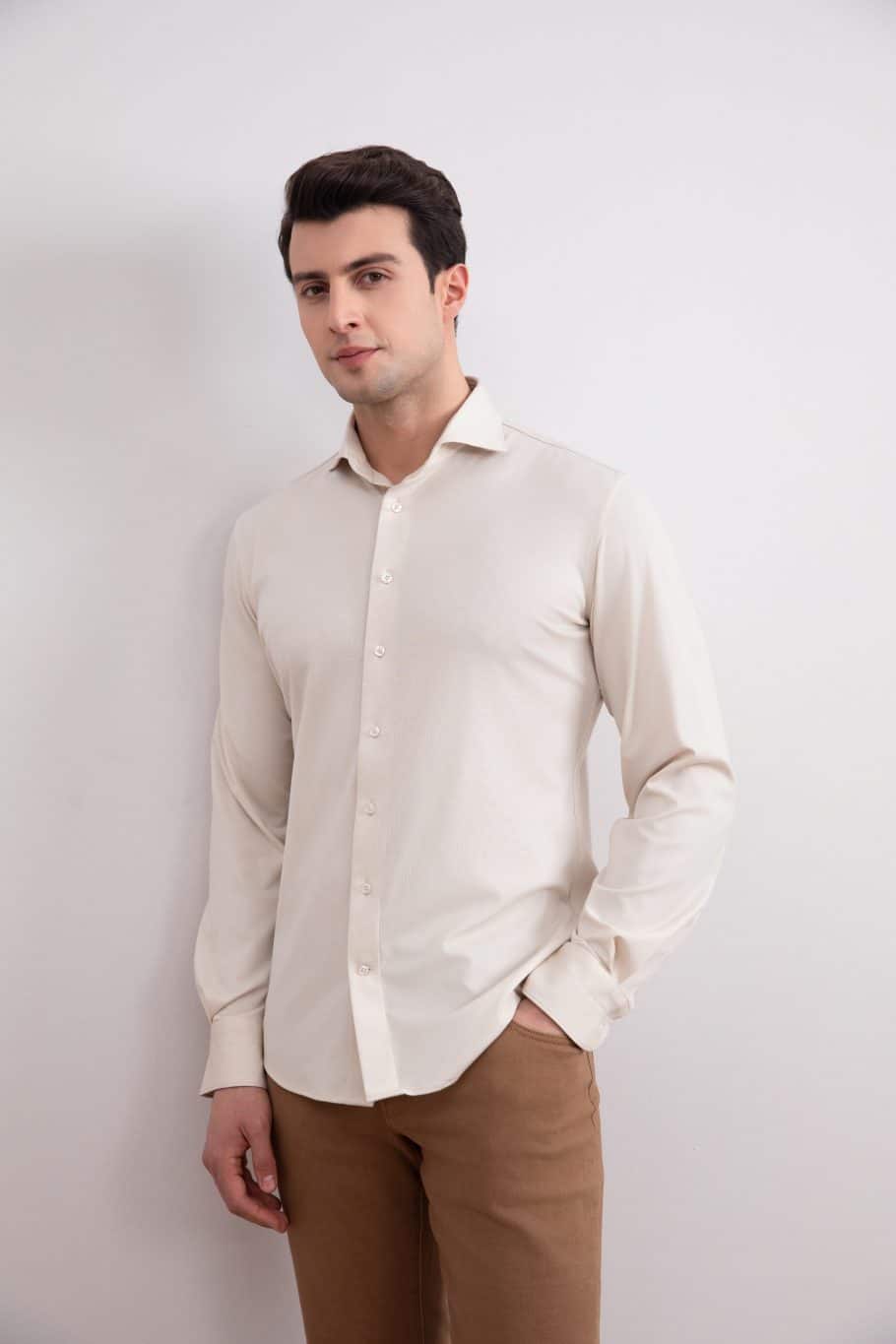 Beige Comfort Shirt - Tour&Tate