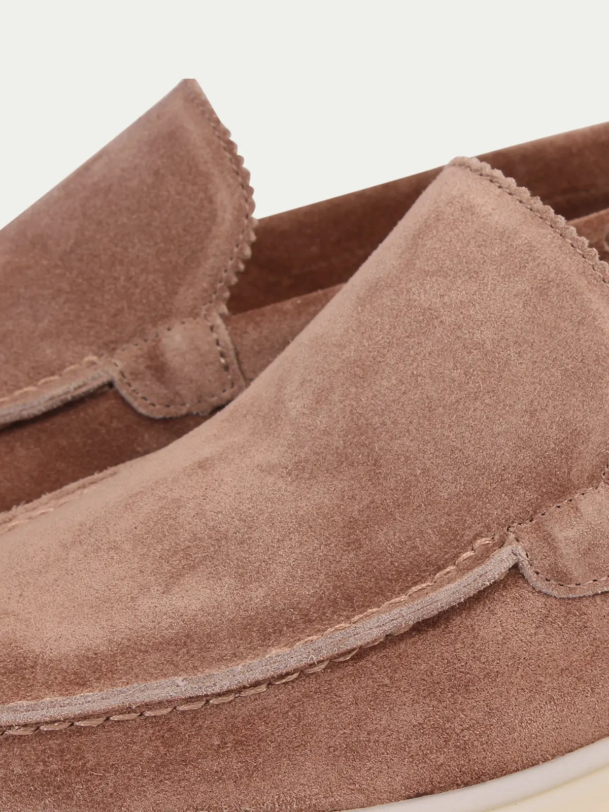 Suede Loafer Dark Beige