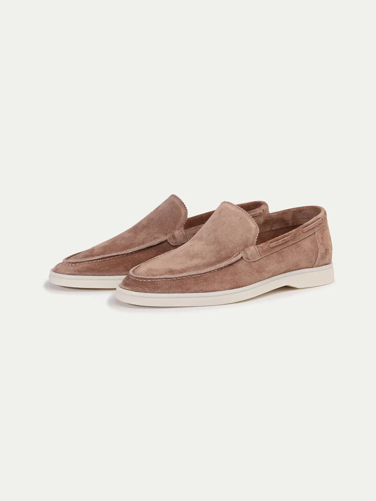 Suede Loafer Dark Beige