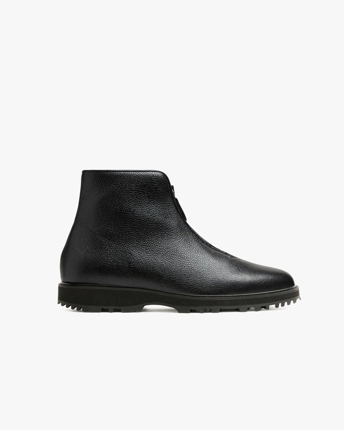 Calf Leather Zipper Boots