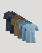 6-Pack Cotton Crew Neck Tees