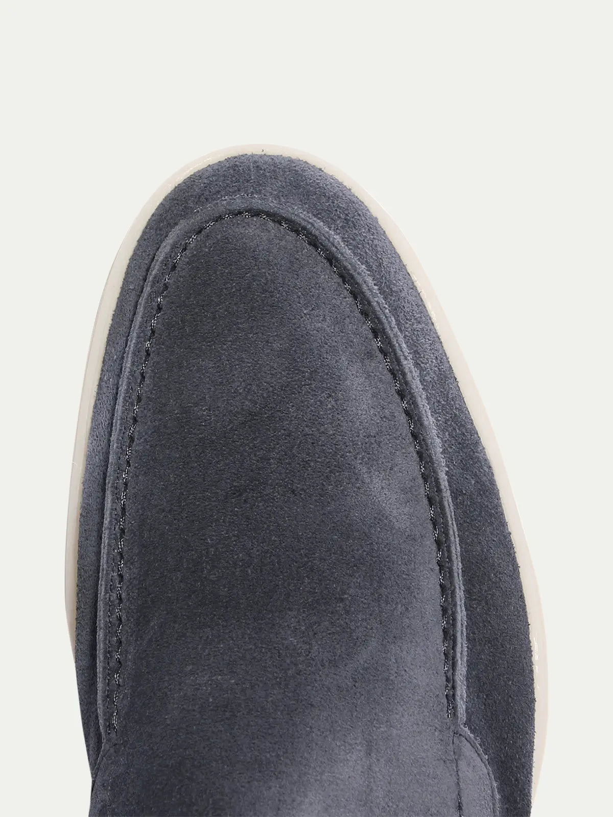 Suede Loafer Steel Blue