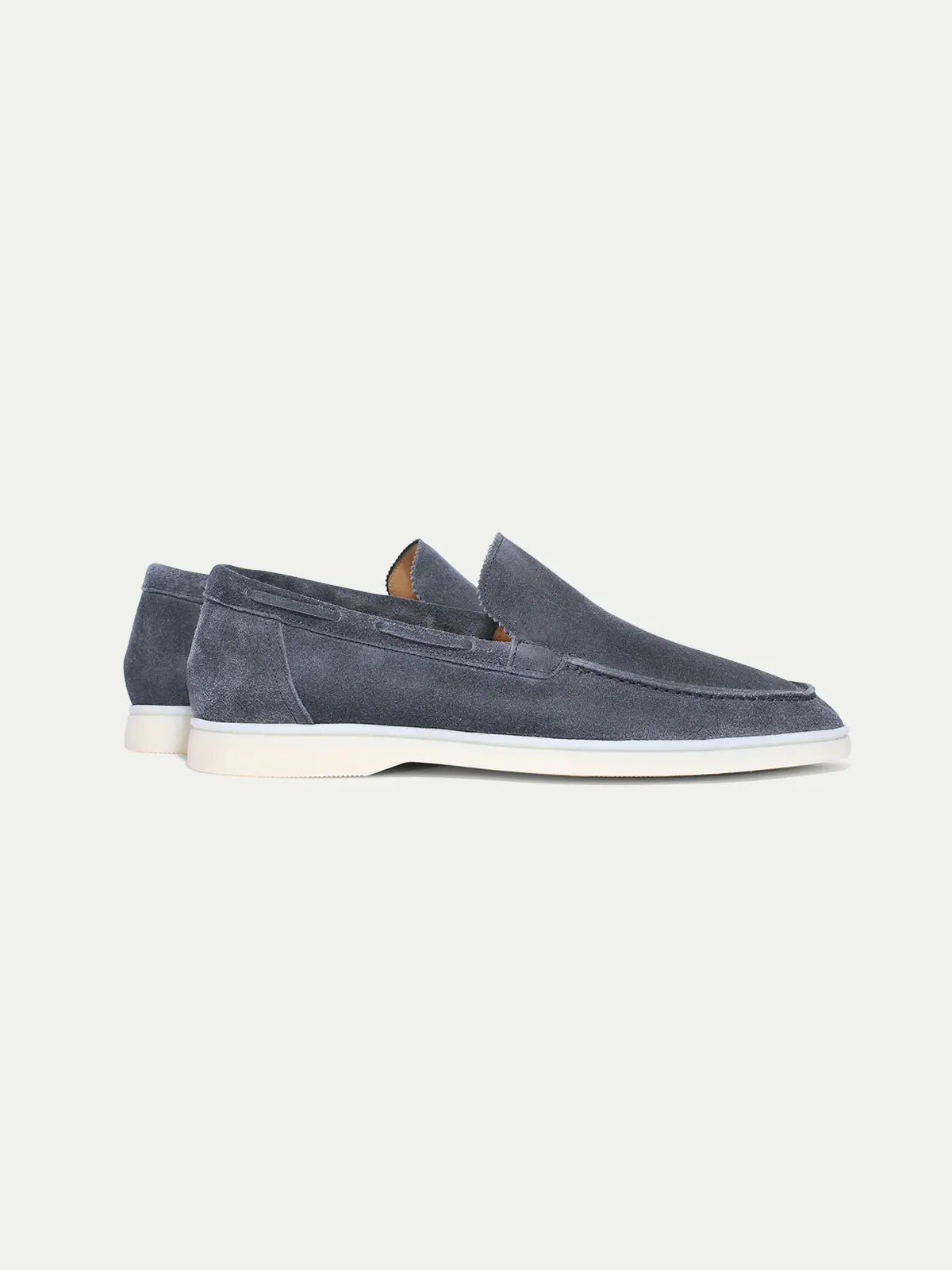 Suede Loafer Steel Blue