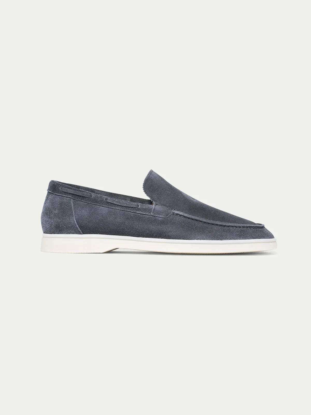 Suede Loafer Steel Blue