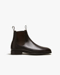 Dark Brown Calf Leather Chelsea Boots