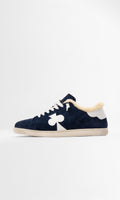 Toscan Sneakers Navy Suede with Wool