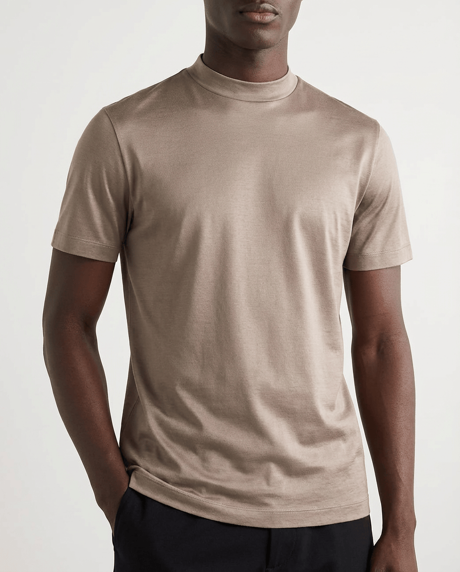 Camisetas de algodón mercerizado