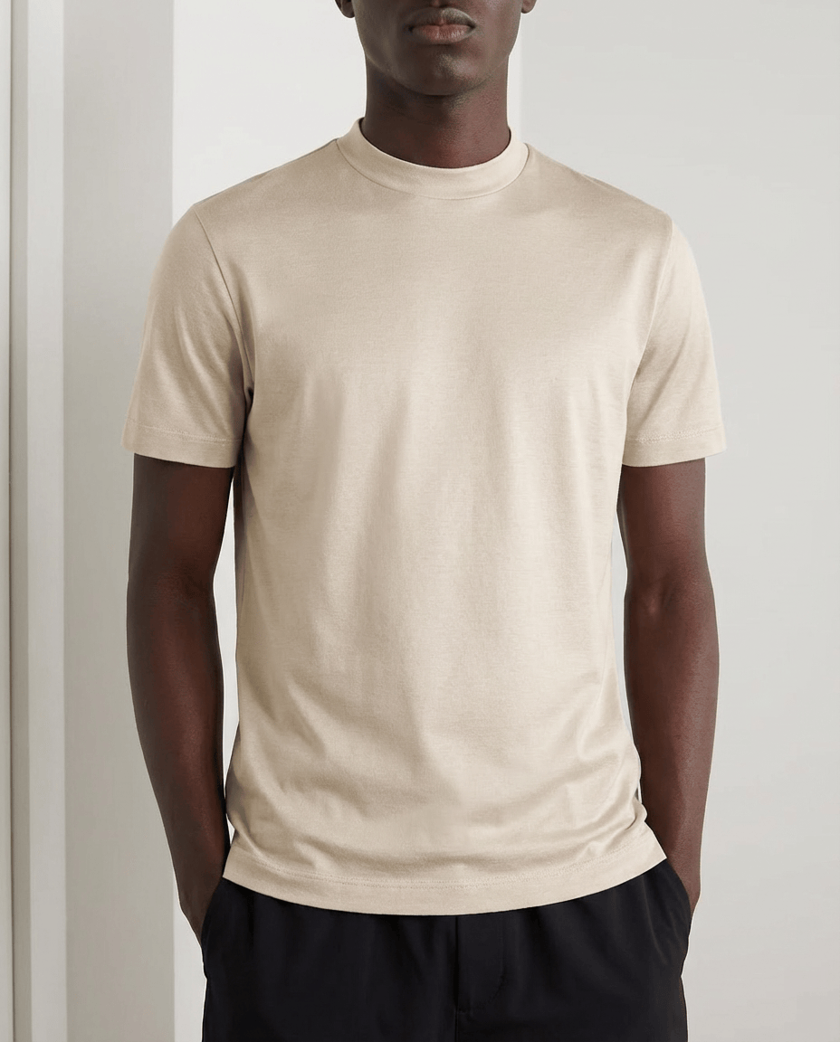 Camisetas de algodón mercerizado