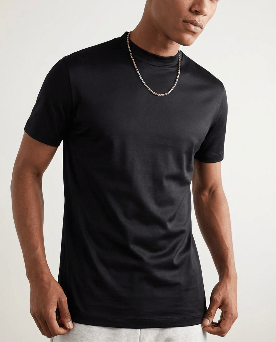 Camisetas de algodón mercerizado