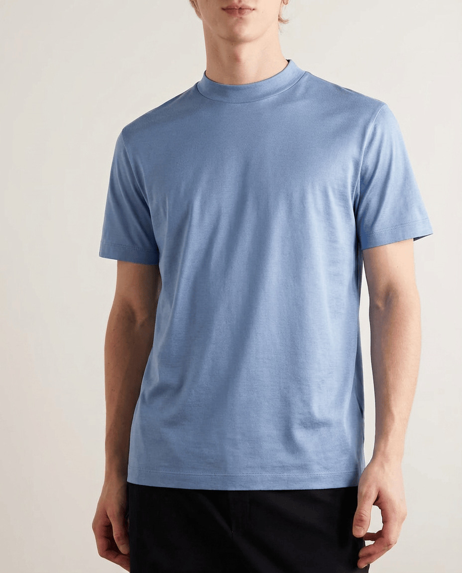Camisetas de algodón mercerizado