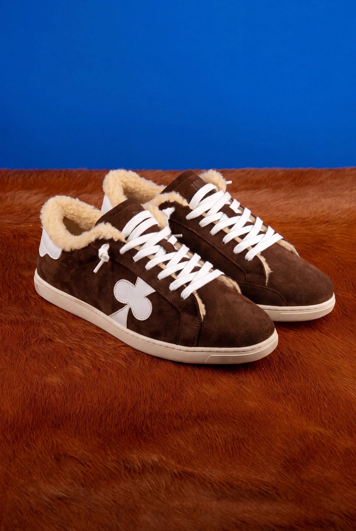 Toscan Sneakers Brown Suede with Wool