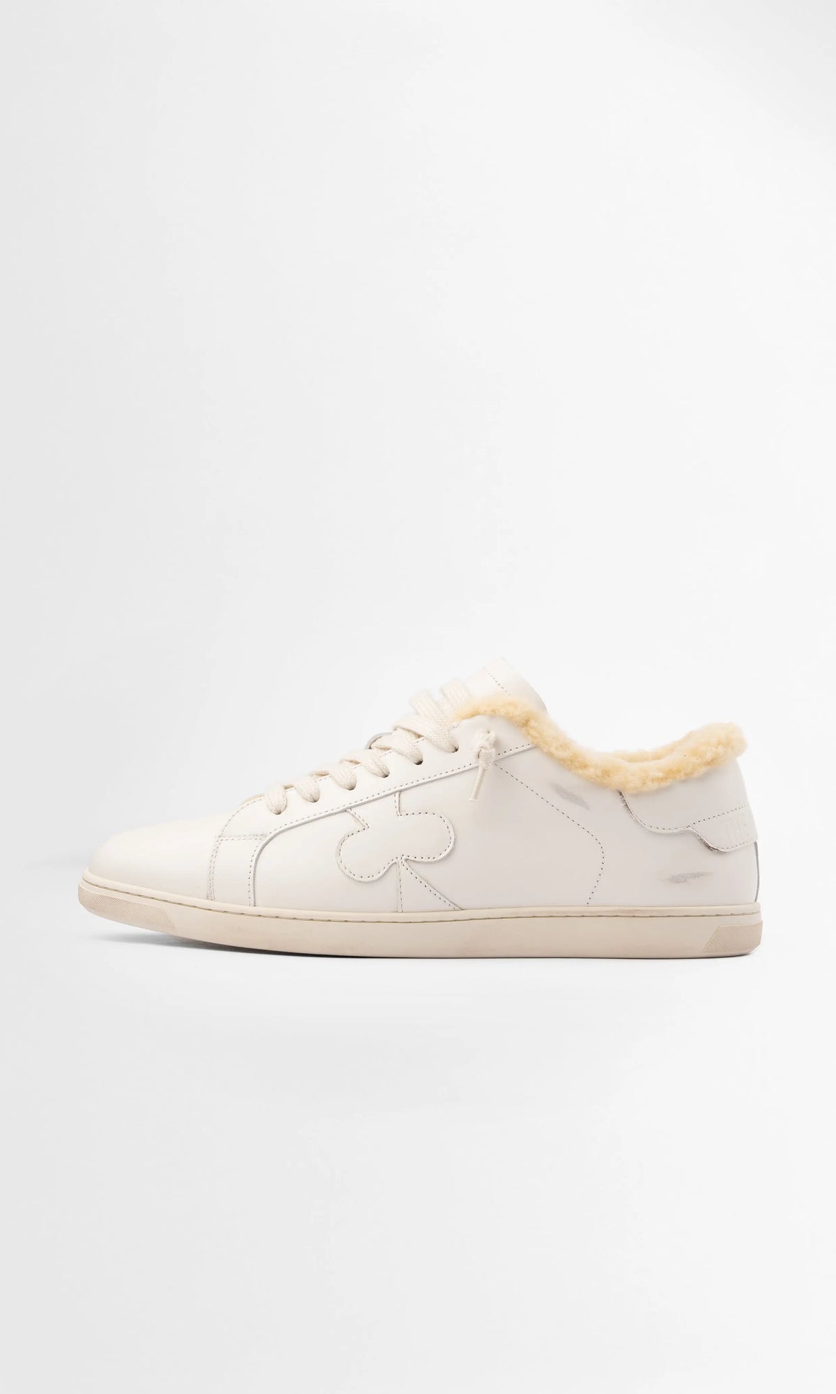 Toscan Sneakers Leather and Wool White
