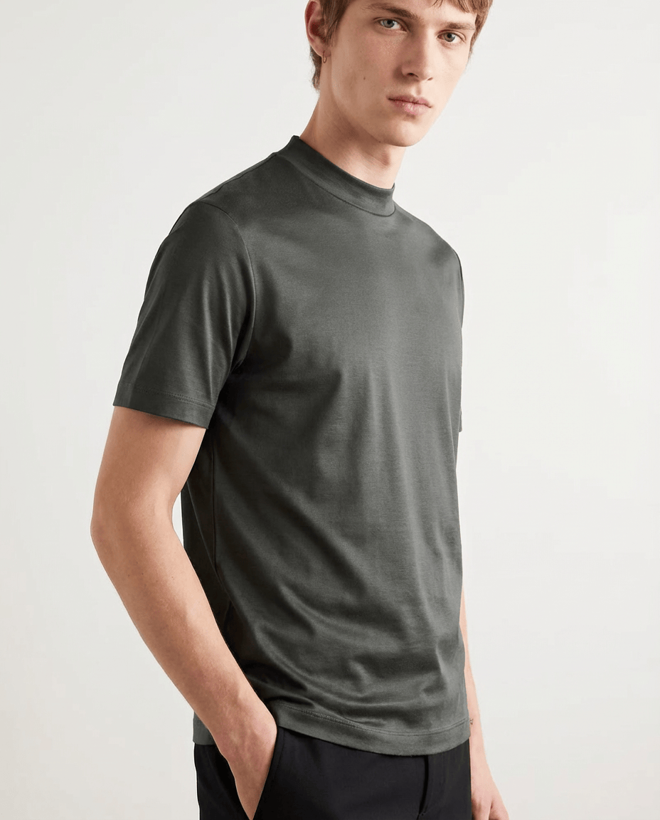 Camisetas de algodón mercerizado