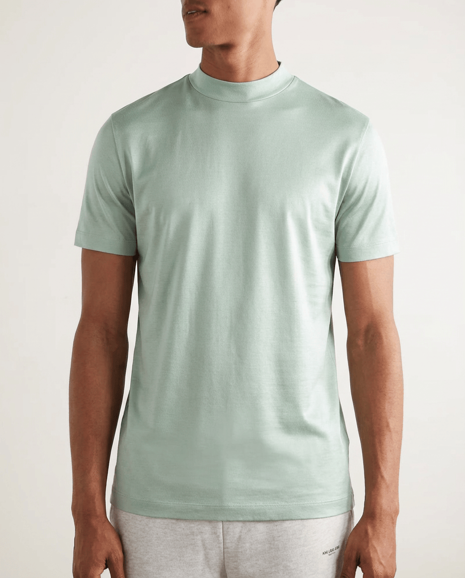 Camisetas de algodón mercerizado