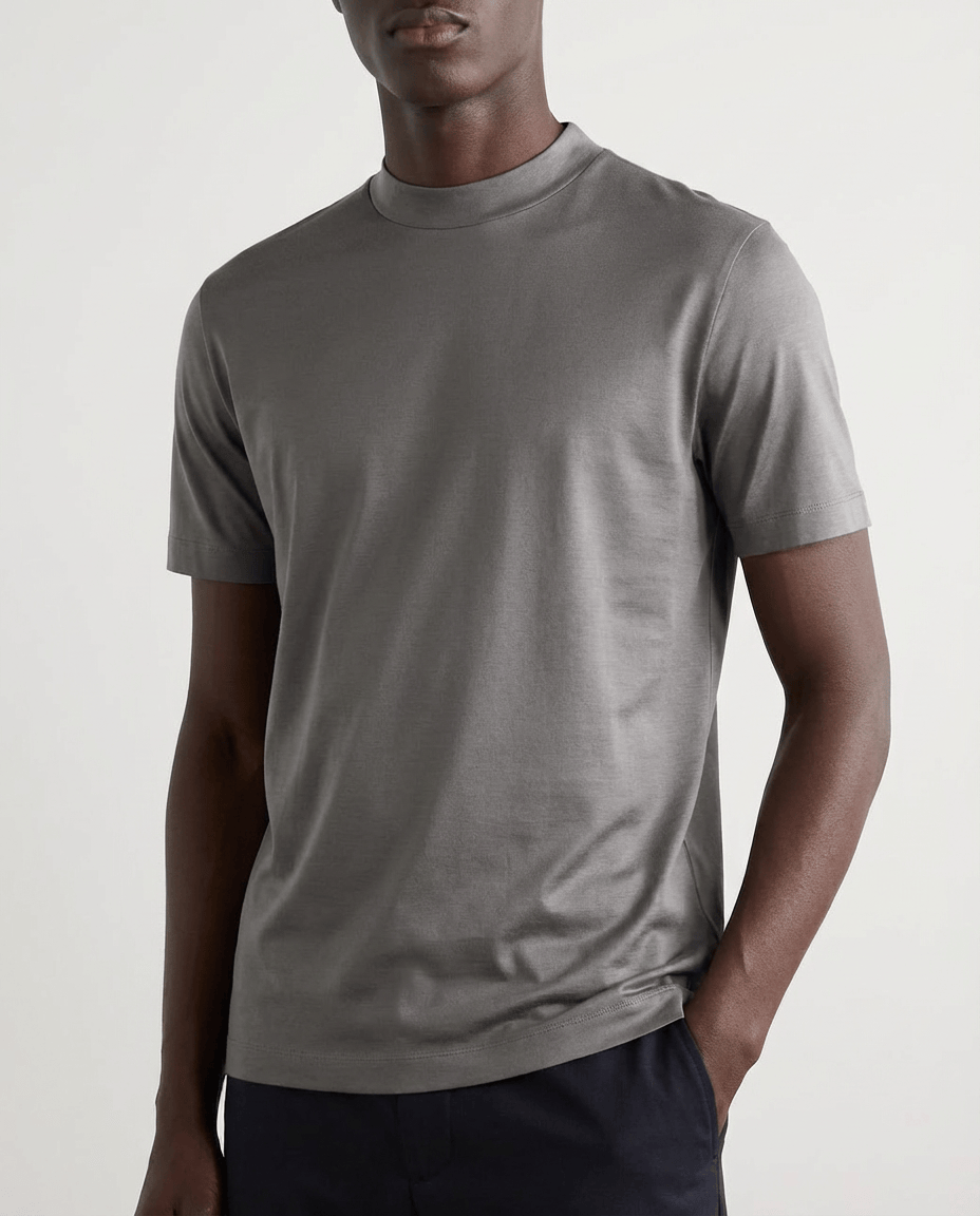 Camisetas de algodón mercerizado