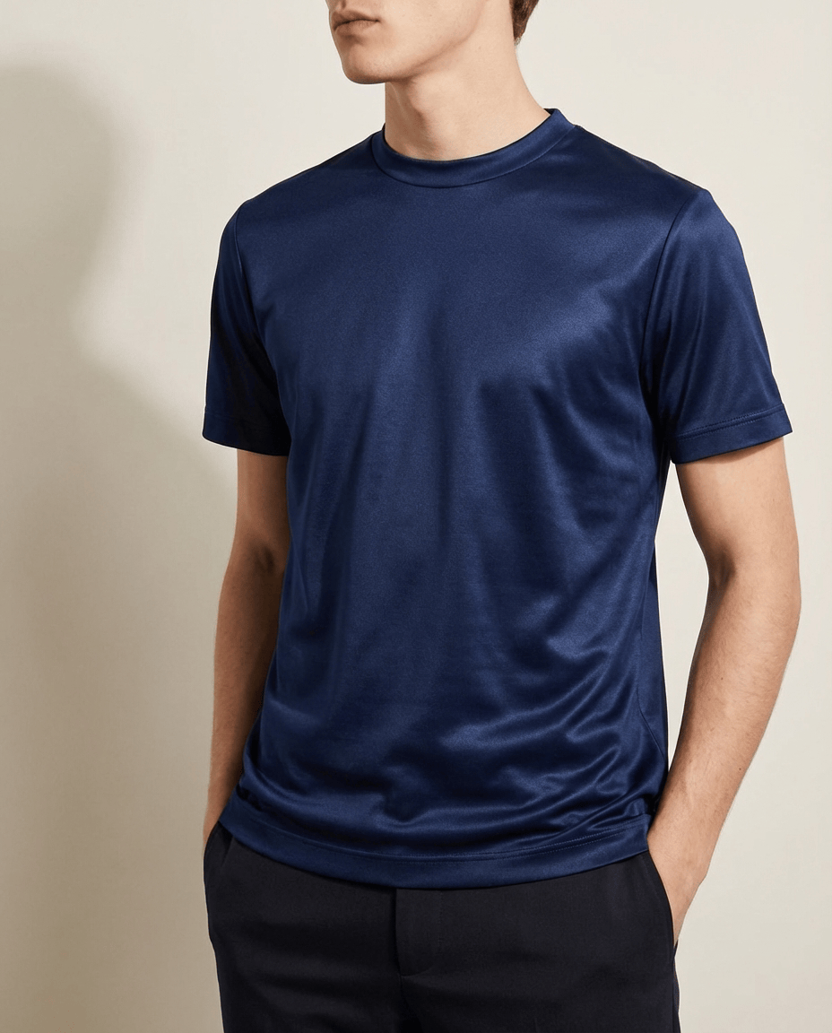 Camisetas de algodón mercerizado