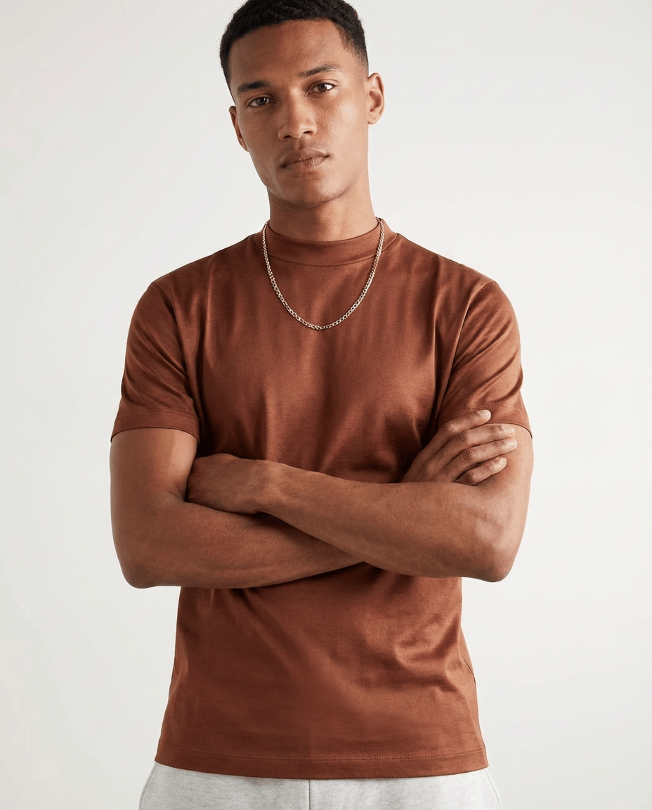 Camisetas de algodón mercerizado
