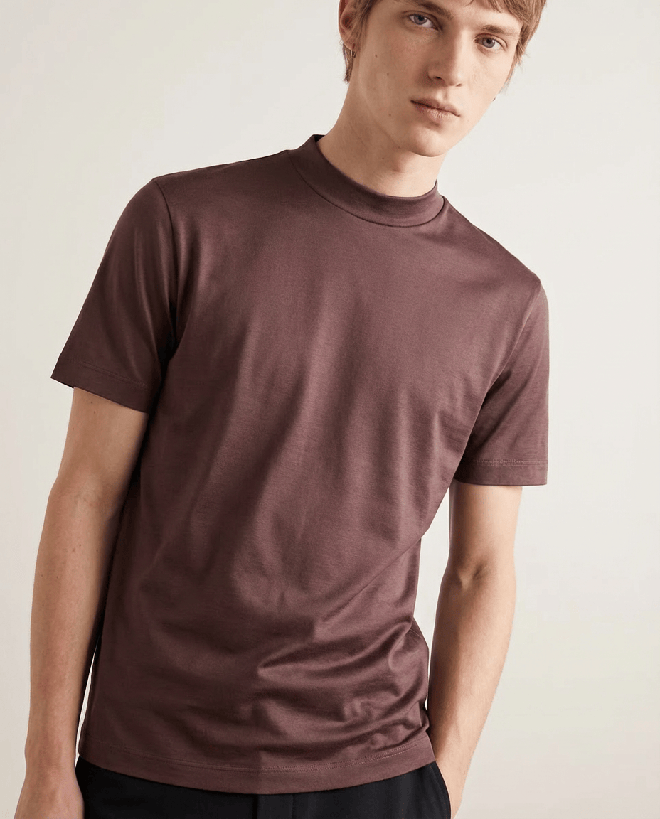 Camisetas de algodón mercerizado