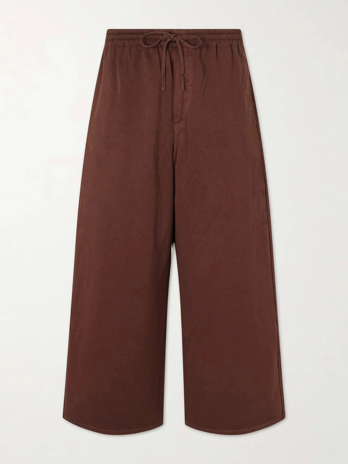 Wide-Leg Cotton Drawstring Trousers Too Much Today