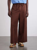 Wide-Leg Cotton Drawstring Trousers Too Much Today