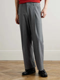 Pleated Pinstriped Woven Trousers Too Much Today
