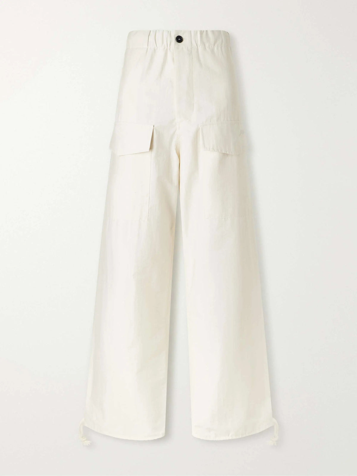 Cotton-blend gabardine track pants Too Much Today