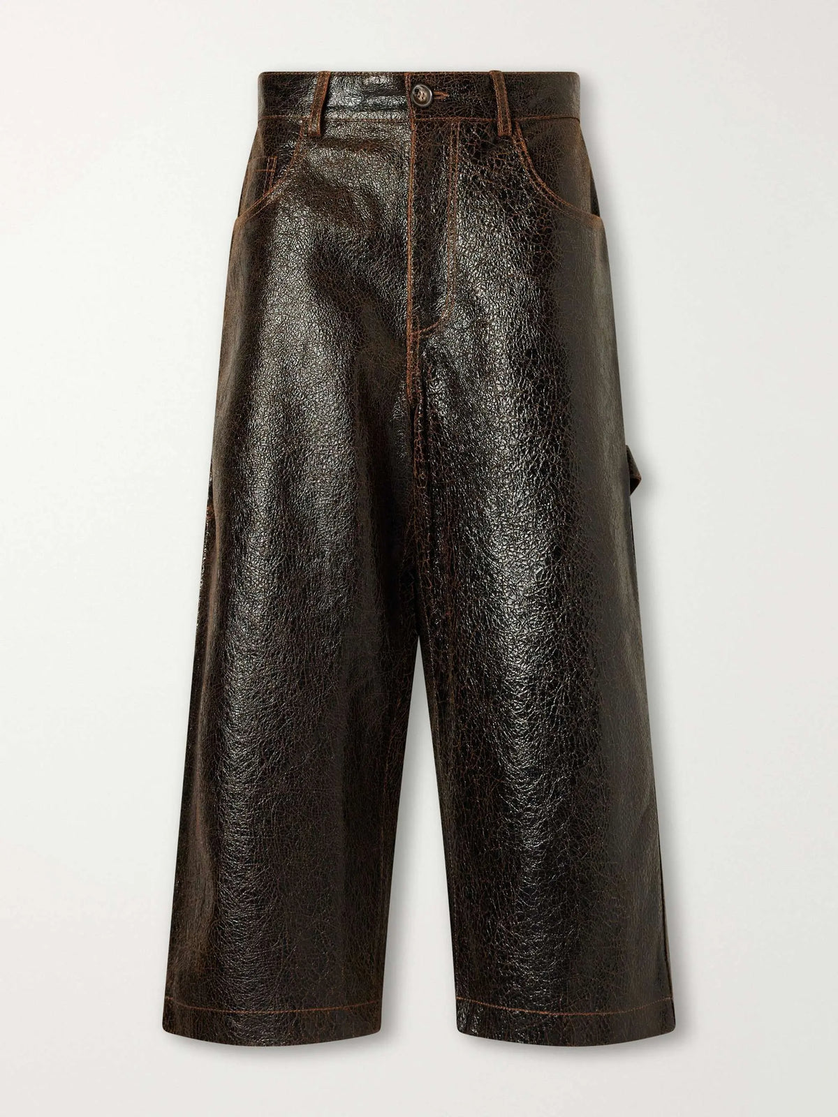 Leather wide-leg pants Too Much Today