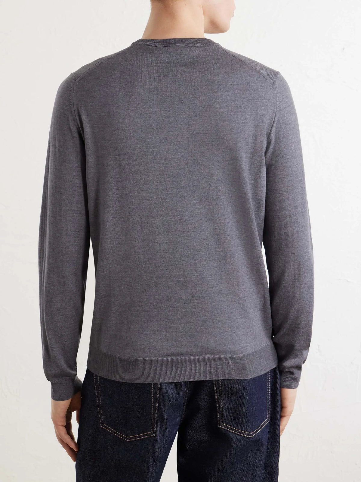 Wool-blend Sweater Light Grey Too Much Today