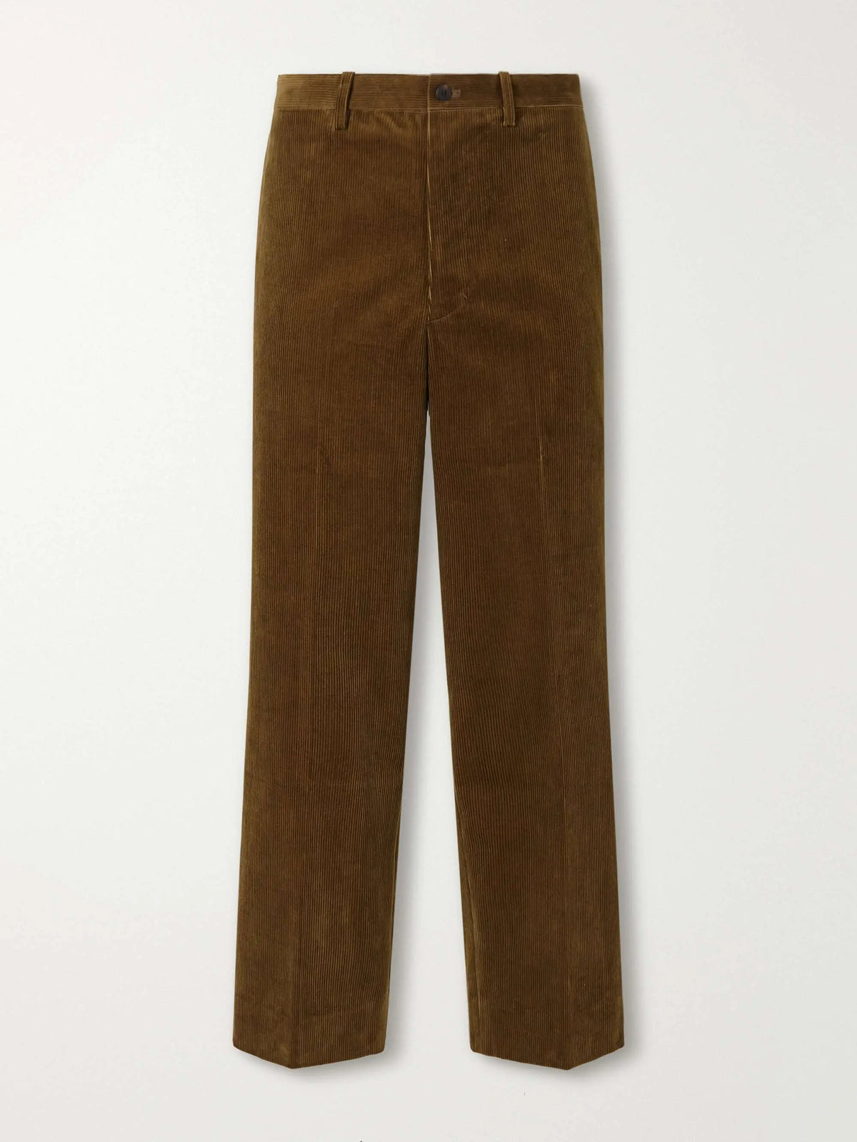 Straight-Leg Cotton-Corduroy Trousers
