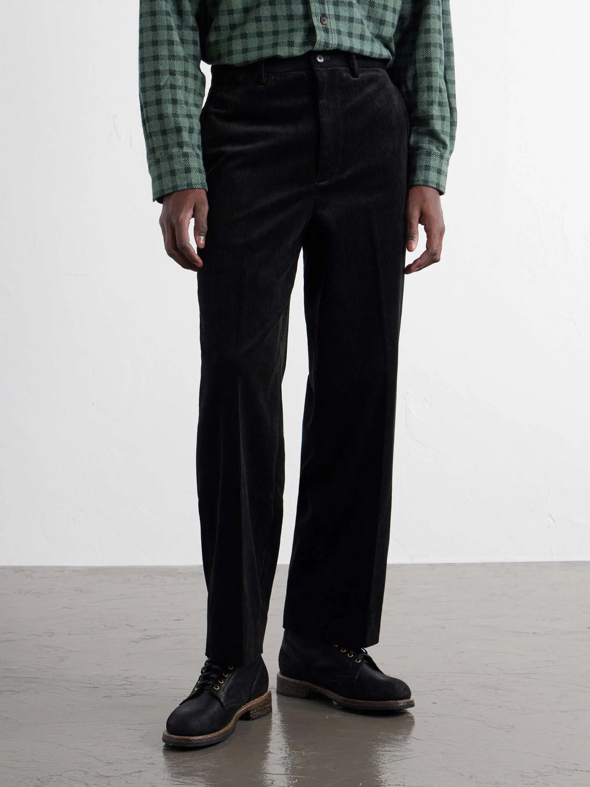 Straight-Leg Cotton-Corduroy Trousers