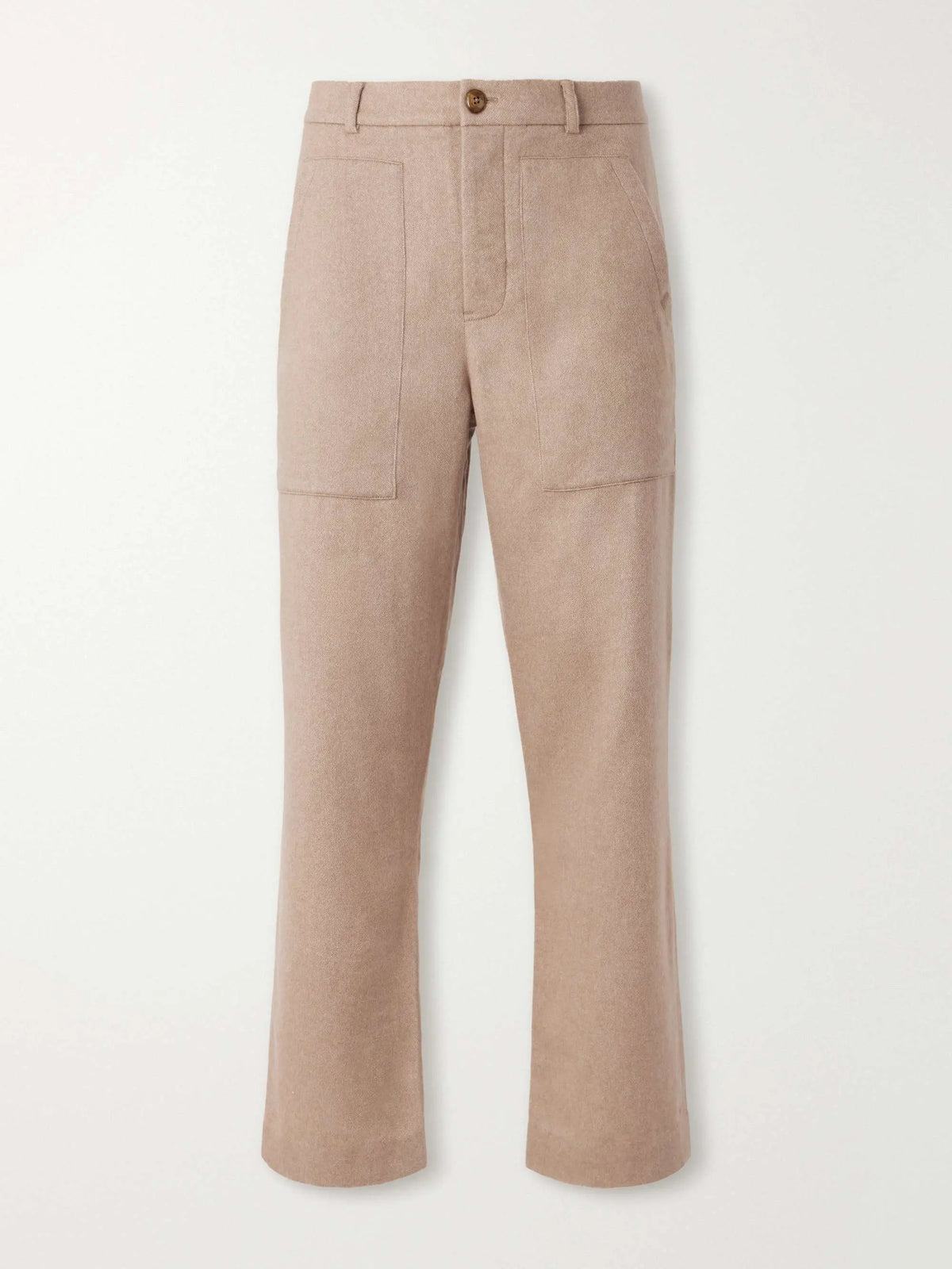 Straight-Leg Wool Trousers