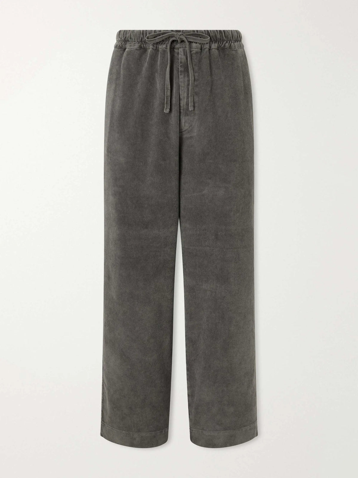 Wide-Leg Cotton-Blend Corduroy Trousers