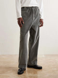 Wide-Leg Cotton-Blend Corduroy Trousers