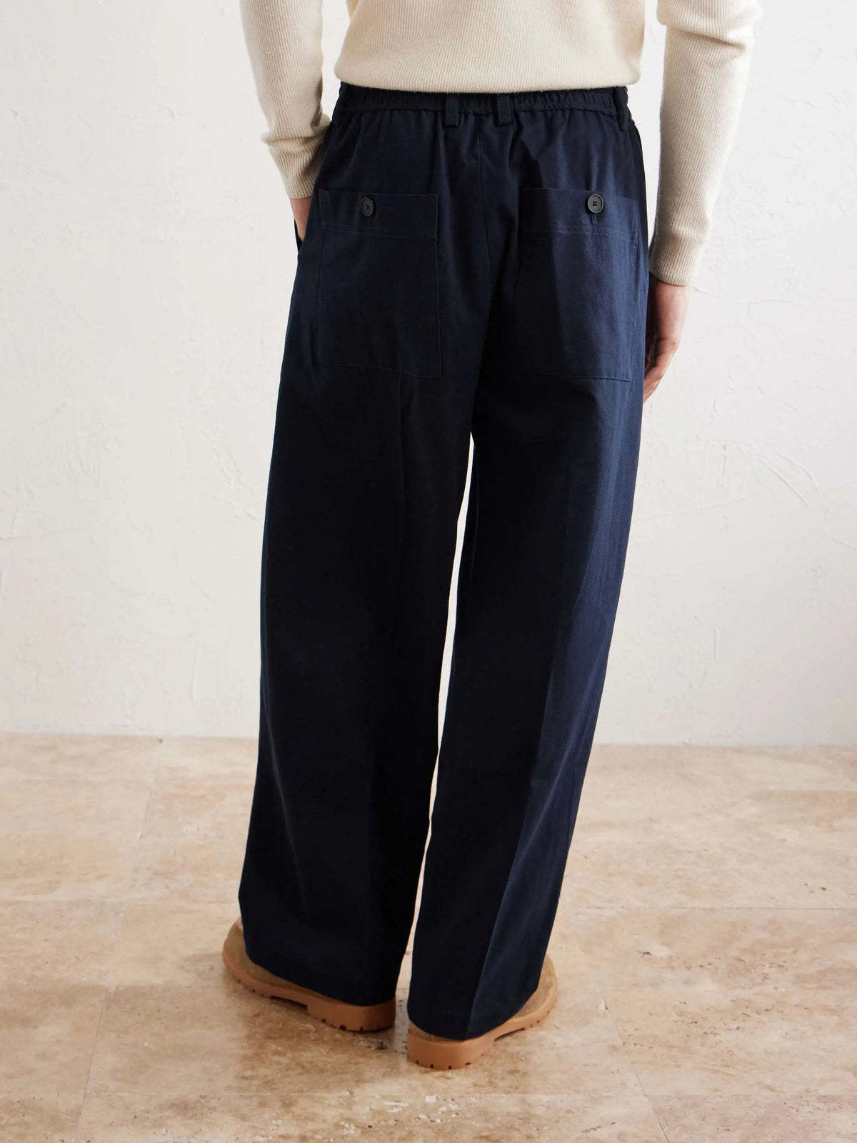 Straight-Leg Trousers