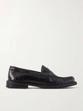 Tumbled Leather Loafers