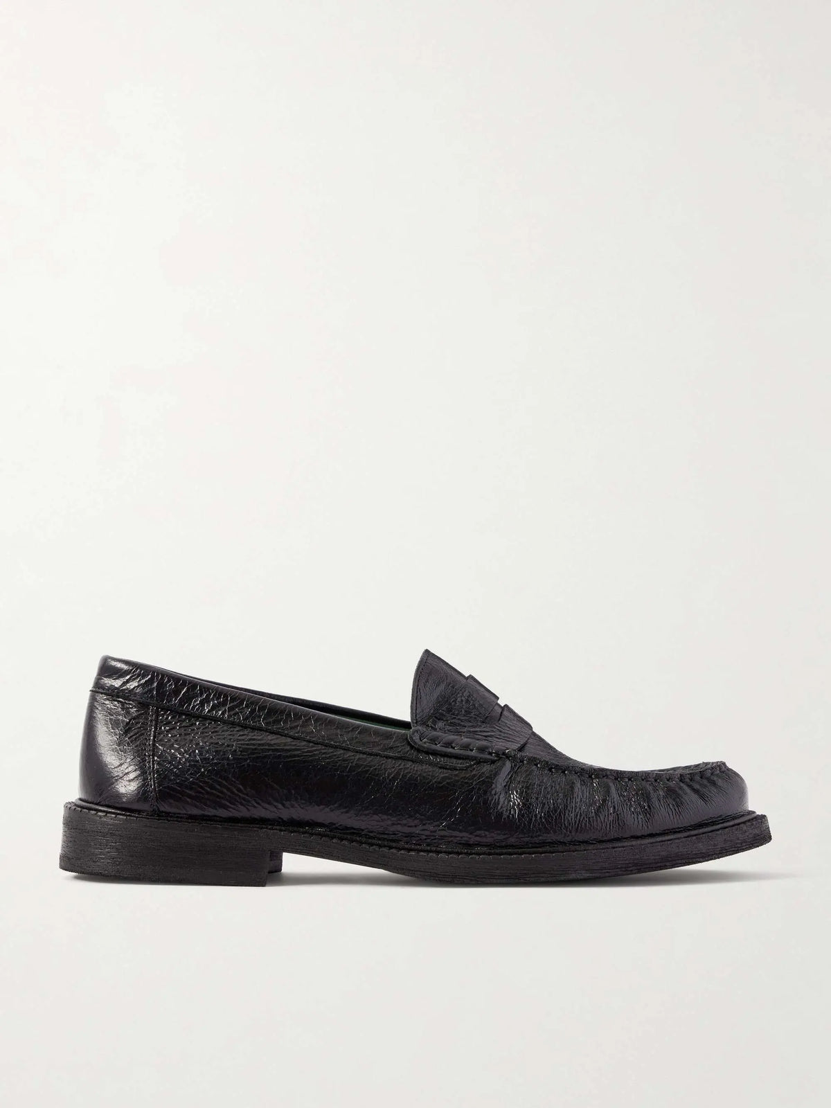 Tumbled Leather Loafers