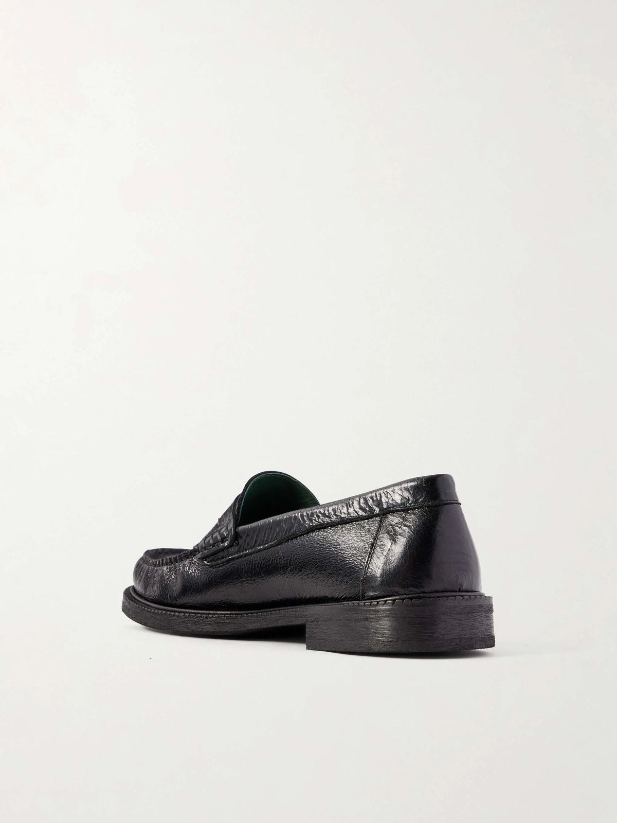 Tumbled Leather Loafers