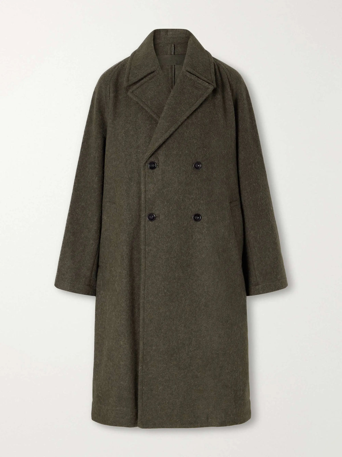 Double-Breasted Wool-Blend Coat