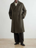 Double-Breasted Wool-Blend Coat